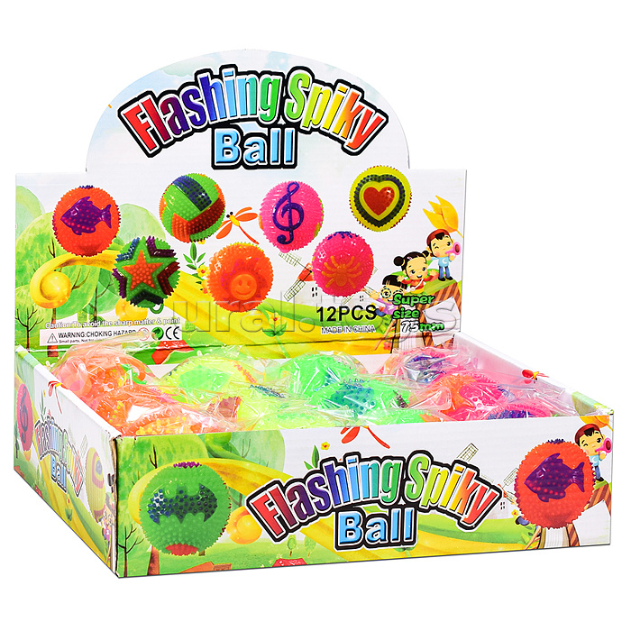 Игрушка-пищалка "Колючие рыбки" (7,5 см) в коробке