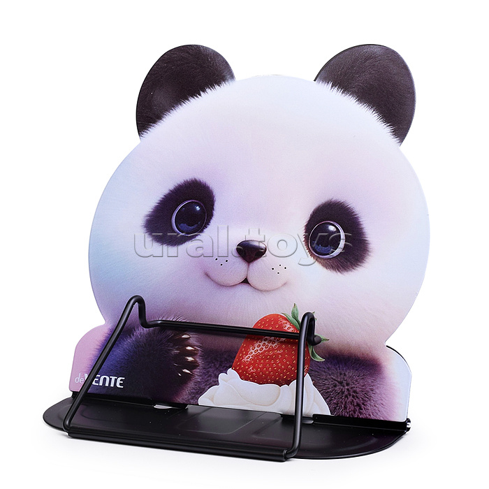Подставка для учебников и книг "Sweet Panda" 17x16,5 см, металлическая окрашенная, в форме панды, вес 280 г, с противоскользящими ножками, с полноцветным рисунком, в пластиковом пакете с европодвесом