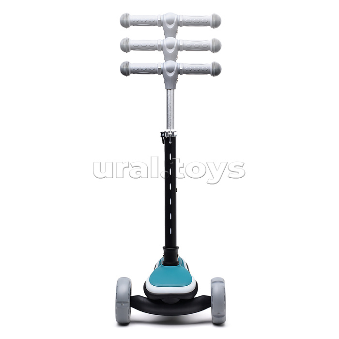 Самокат трёхколёсный ROCKET светящиеся колеса PU, дека, рулевая стойка, цвет бирюзовый