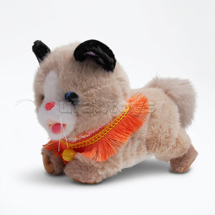 Мягкая игрушка "Кошка "Бусинка" интерактивная, в коробке