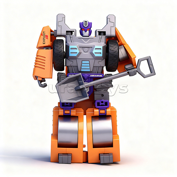 Робот трансформирующийся в спец технику, в коробке