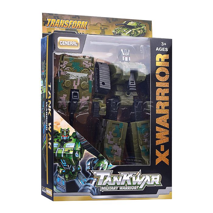 Робот трансформирующийся в танк, в коробке