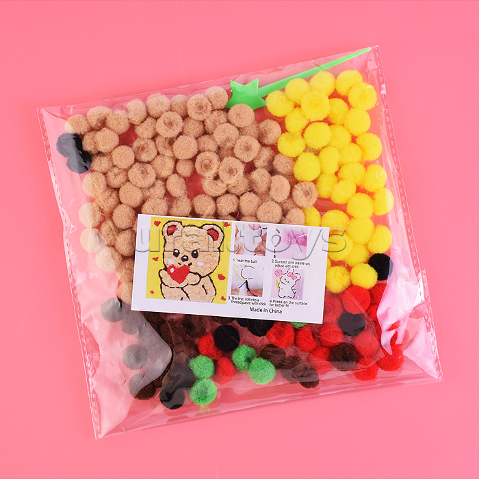 Набор творческая мастерская 22х22см "Влюблённый мишка"