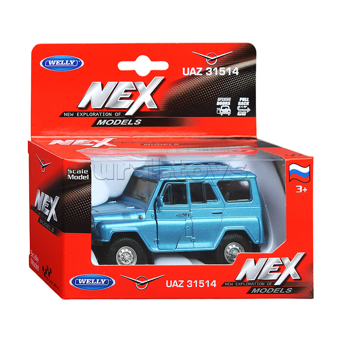 Машинка 1:38 УАЗ-31514, пруж. мех., цвет в асс. Машинка 1:38 УАЗ-31514, пруж. мех., цвет в асс.