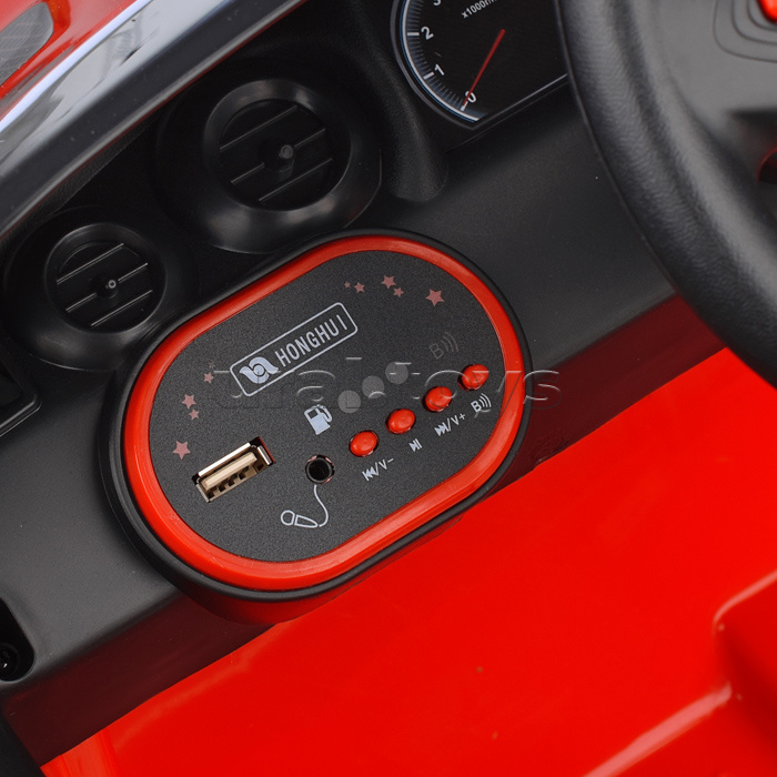 Электромобиль "Престиж" на аккумуляторе, с р/у управлением, в коробке (красный)