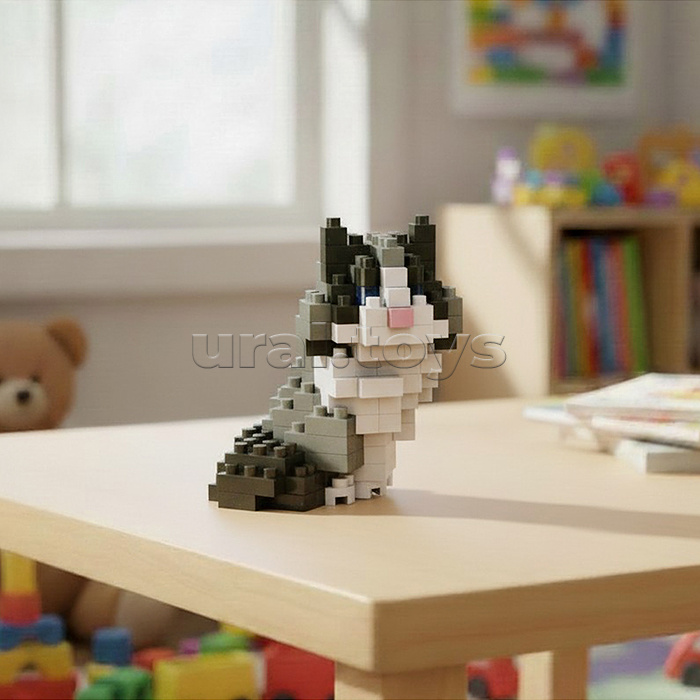 Конструктор "Серый кот" 3D, в коробке