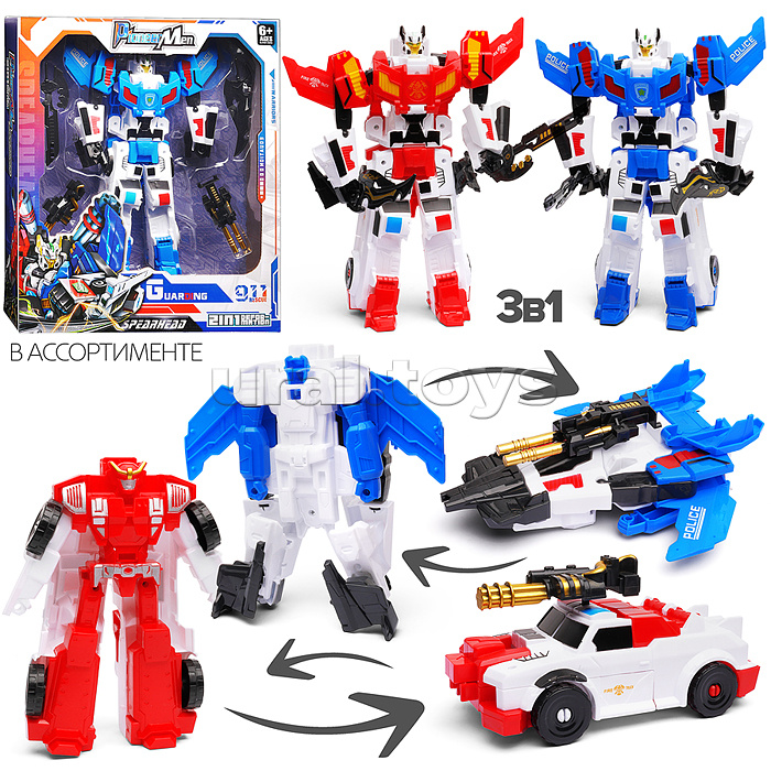 Робот трансформирующийся в служебное авто, в коробке Робот трансформирующийся в служебное авто, в коробке