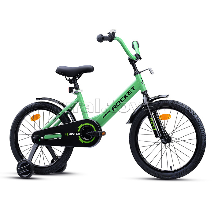 Велосипед 18" Rocket Juster, цвет зеленый