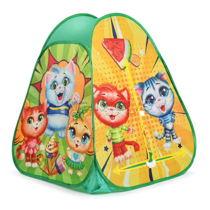 Палатка детская игровая "Коты" в сумке