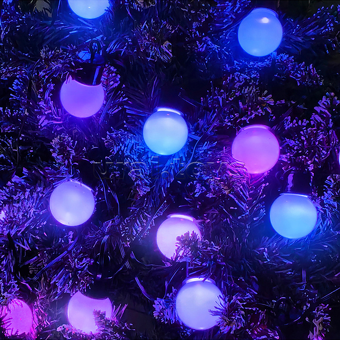 Электрогирлянда-Smart 6 м, 20 ламп, 10 режимов, USB, ИК пульт (цветная)в пакете