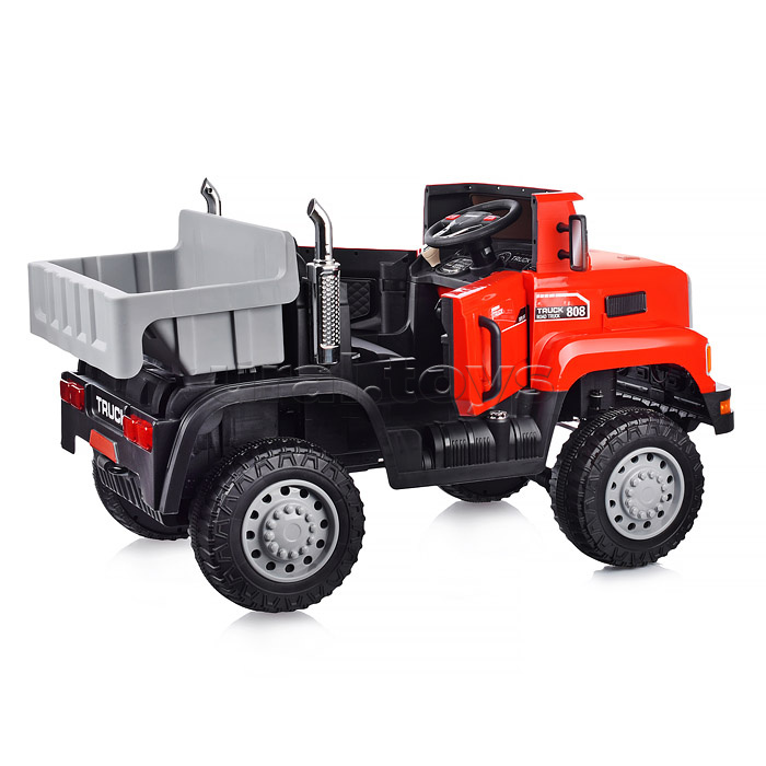 Электромобиль "Супер Трак" на аккумуляторе, с р/у управлением, в коробке (красный)