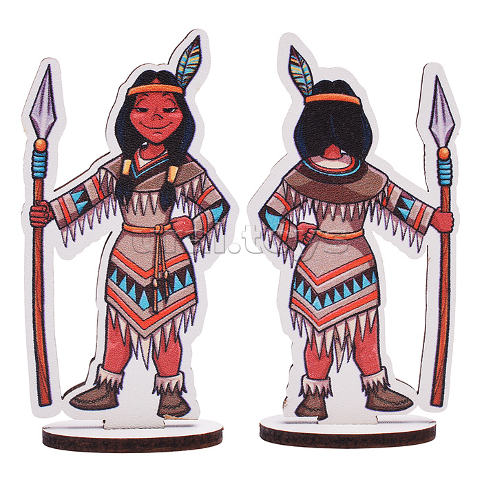 Игровой набор "Дикий запад" (дерево) крафтовая коробка