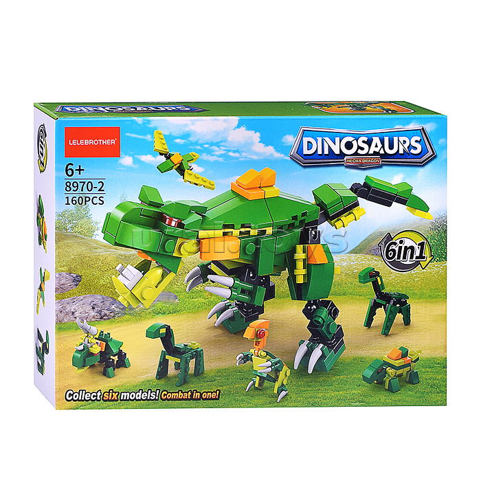 Конструктор "Динозавр" (160 дет.) в коробке