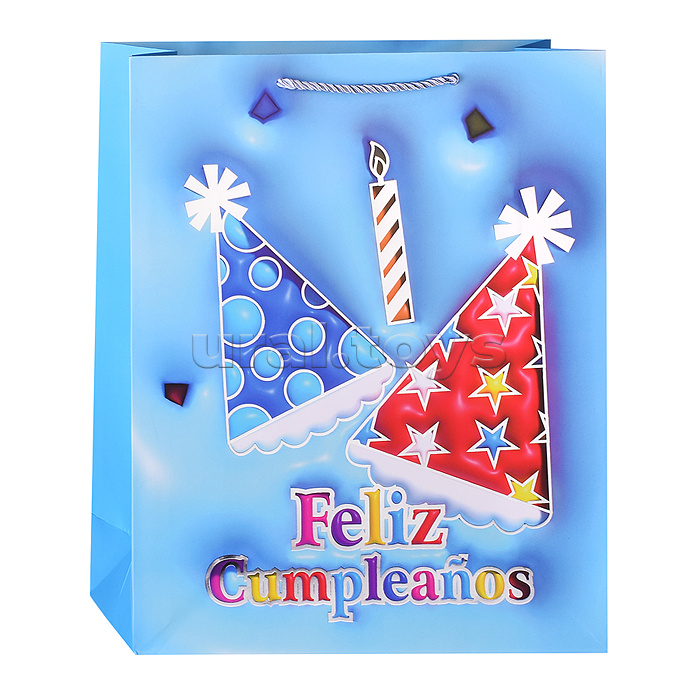 Пакет подарочный "Happi Birthday!" 26*32*10см. Пакет подарочный "Happi Birthday!" 26*32*10см.