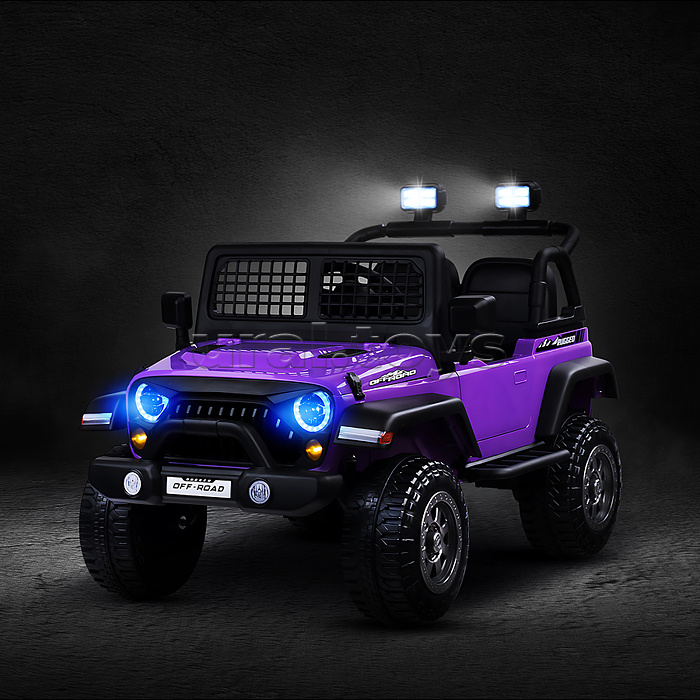 Электромобиль детский "Городской внедорожник" (цвет фиолетовый)