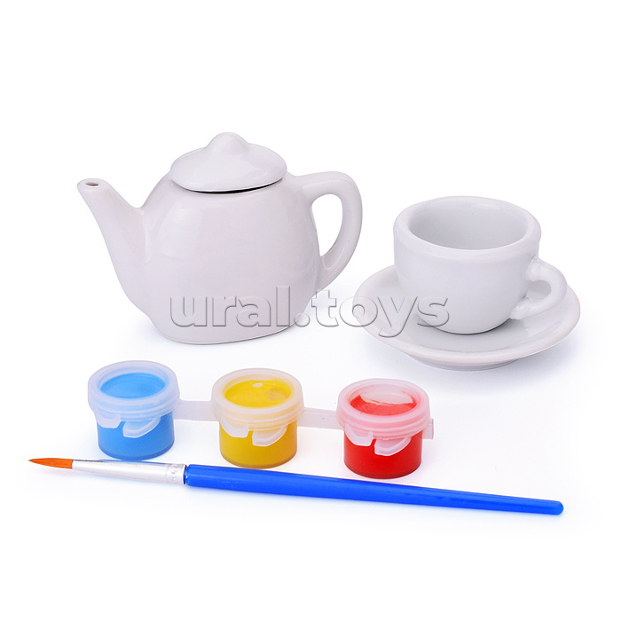 Творческая мастерская "Посуда" для раскрашивания, в коробке Творческая мастерская "Посуда" для раскрашивания, в коробке