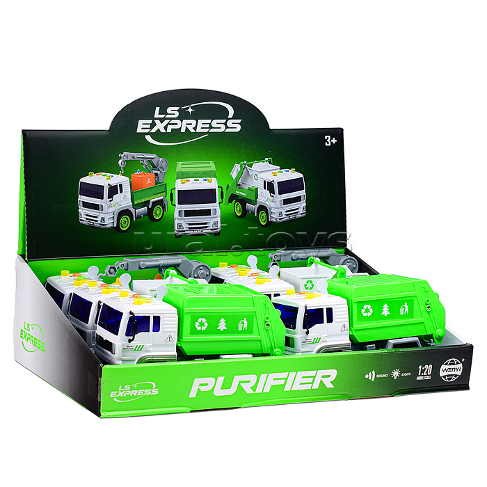 Машина "Чистый город" 1:20 (свет, звук) в коробке