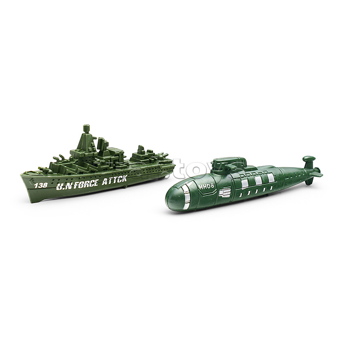 Автовоз "Военный" подводной лодкой и военным кораблем, под колпаком Автовоз "Военный" подводной лодкой и военным кораблем, под колпаком