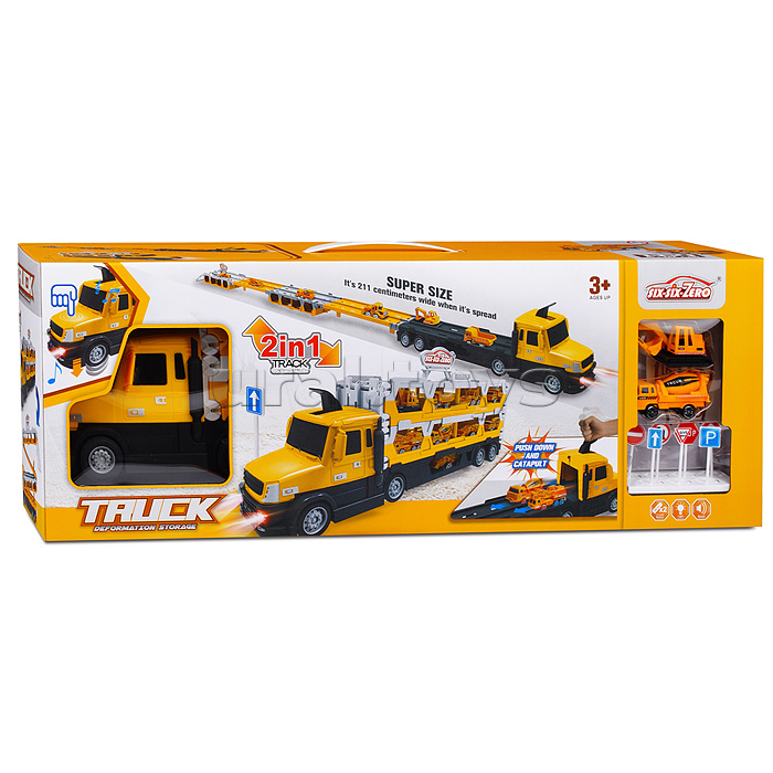 Машина-Трек 660-S33 "Truck" желтая, в коробке Машина-Трек 660-S33 "Truck" желтая, в коробке