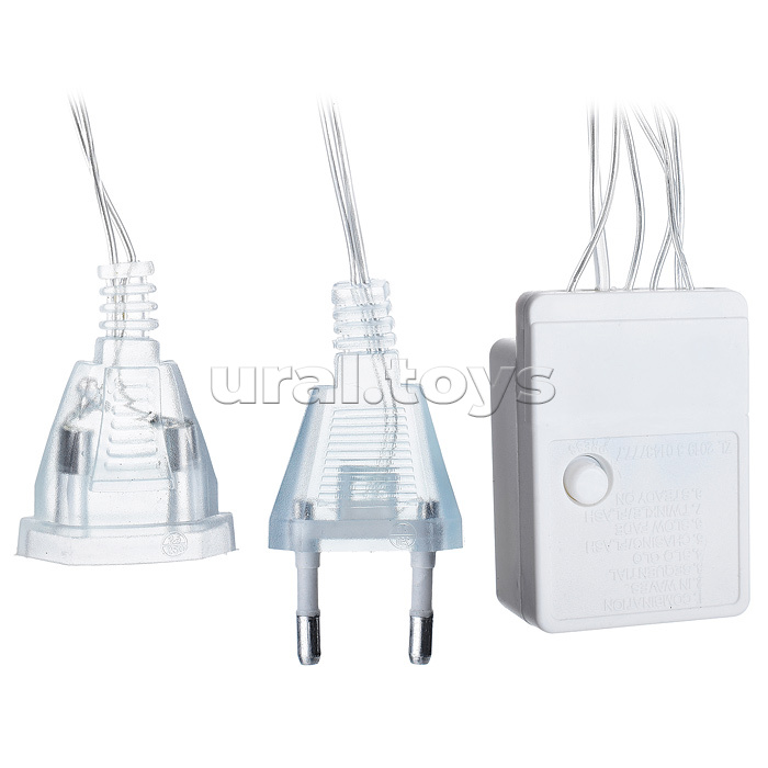 Электрогирлянда светодиодная Бахрома, 3*0,7м, 96 ламп, теплый