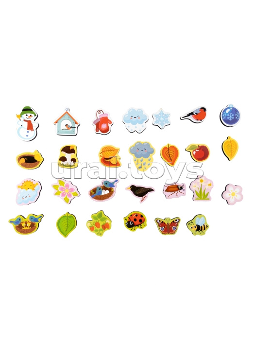 Игра развивающая на липучках "Времена года"