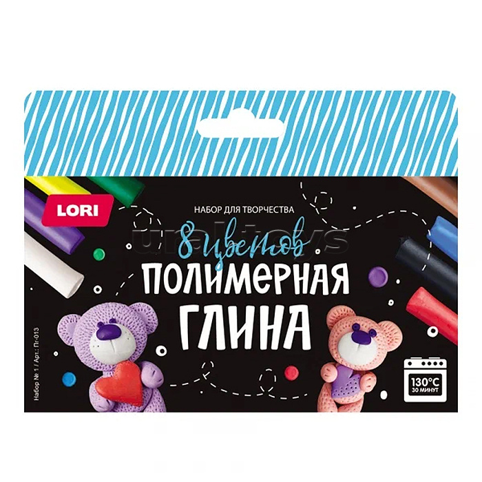 Полимерная глина. Набор №1, 8 цветов