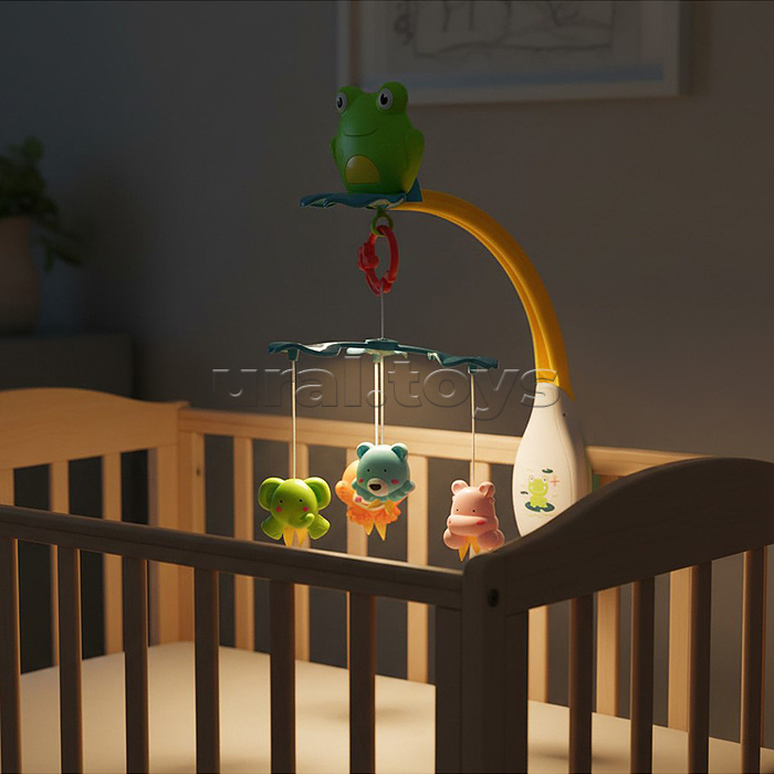 Мобиль музыкальный "Лягушонок" в коробке