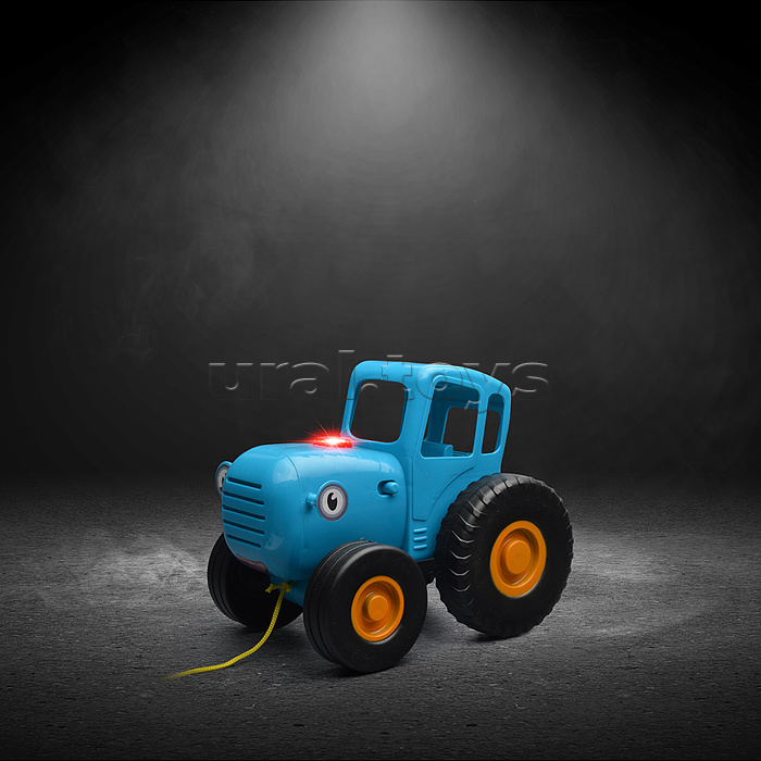 Каталка с прицепом "Синий трактор" (30 песен, фраз, звуков)