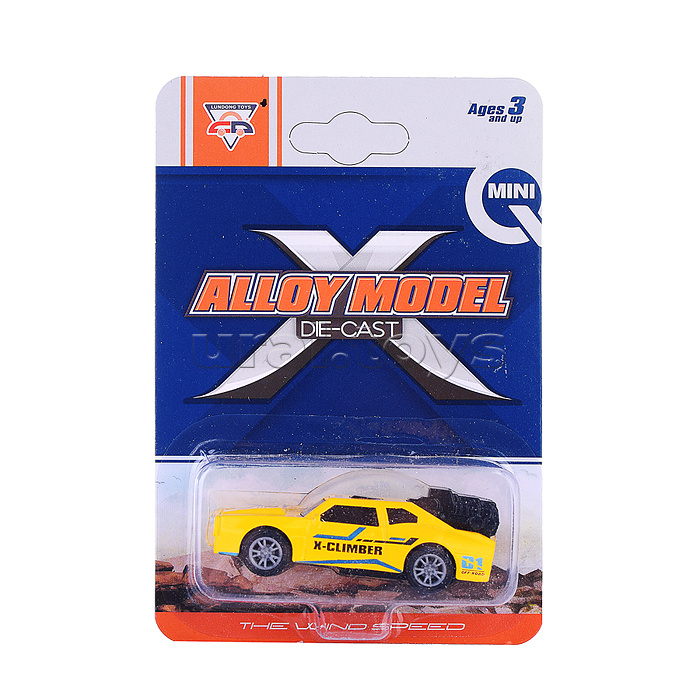 Машина "Кто быстрее" металл. на листе