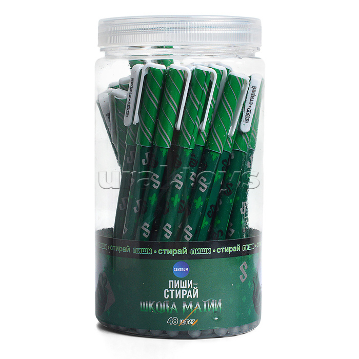 Ручка гелевая со стираемыми чернилами "Школа магии" цвет чернил синий, 0,5 мм, в друме