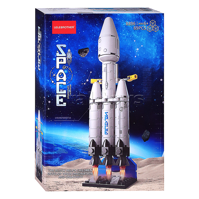 Конструктор "Ракета" (69 дет.) в коробке