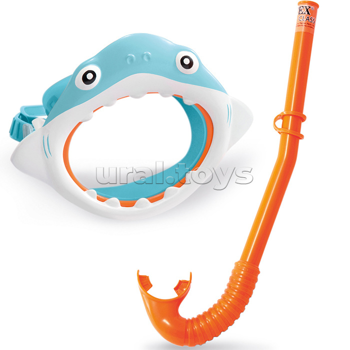 Набор для подводного плавания «Акула», маска, трубка, от 3-8 лет, 55944 INTEX