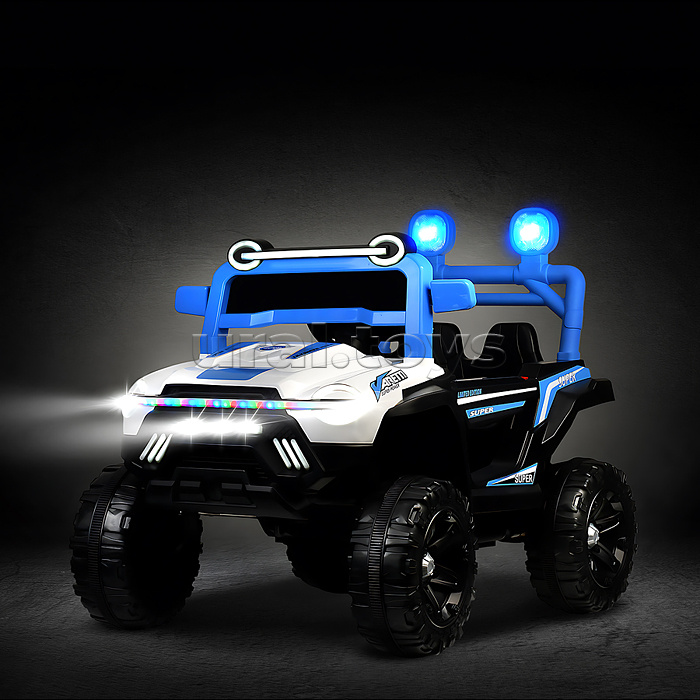 Электромобиль "Дорожный патруль" на аккумуляторе, в коробке (синий)