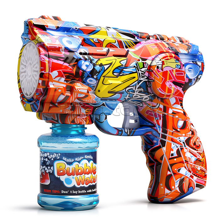 Бластер для мыльных пузырей YD6701A "Граффити пузырь" в коробке