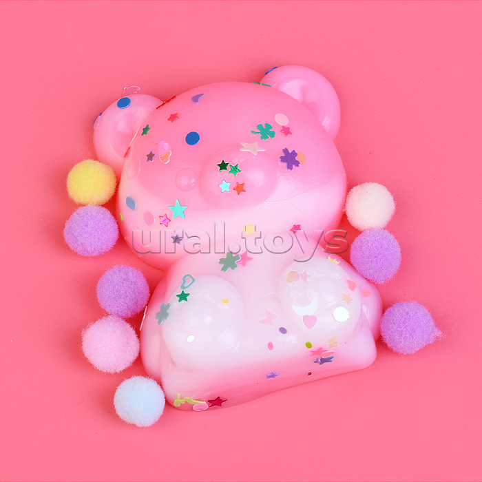 Игрушка-антистресс "Мишутка разноцветный"