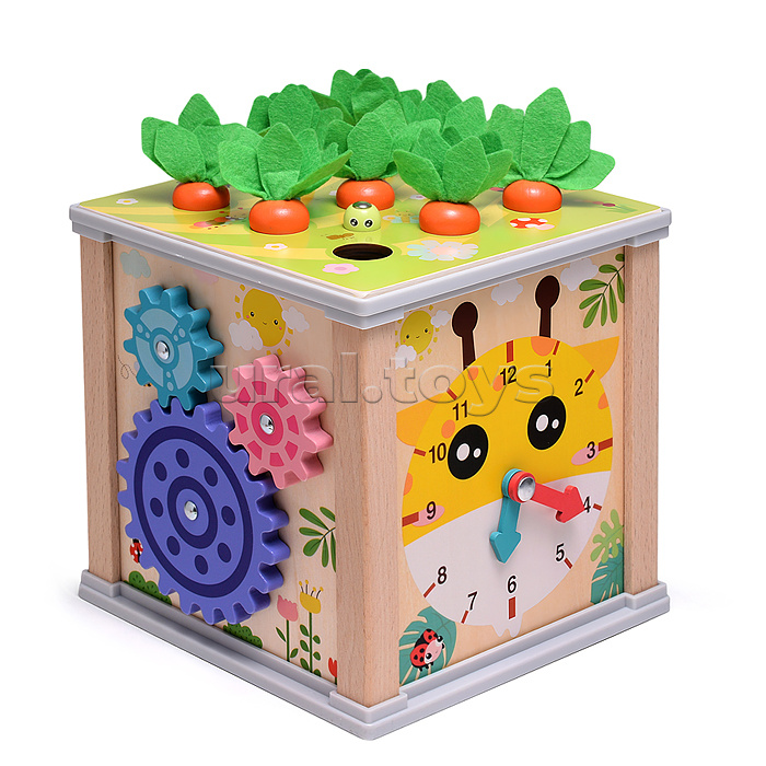 Бизиборд-Куб развивающий "Любимая ферма"