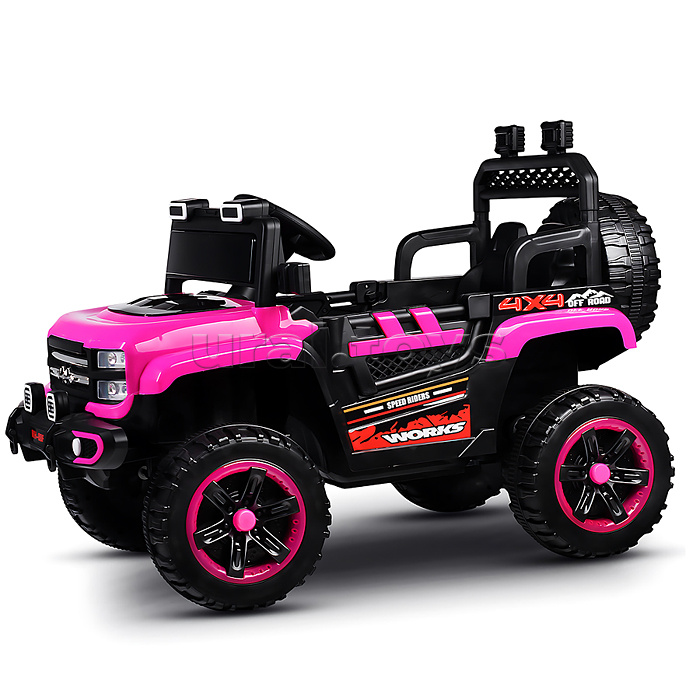 Электромобиль детский "Покоритель гор" (цвет розовый)