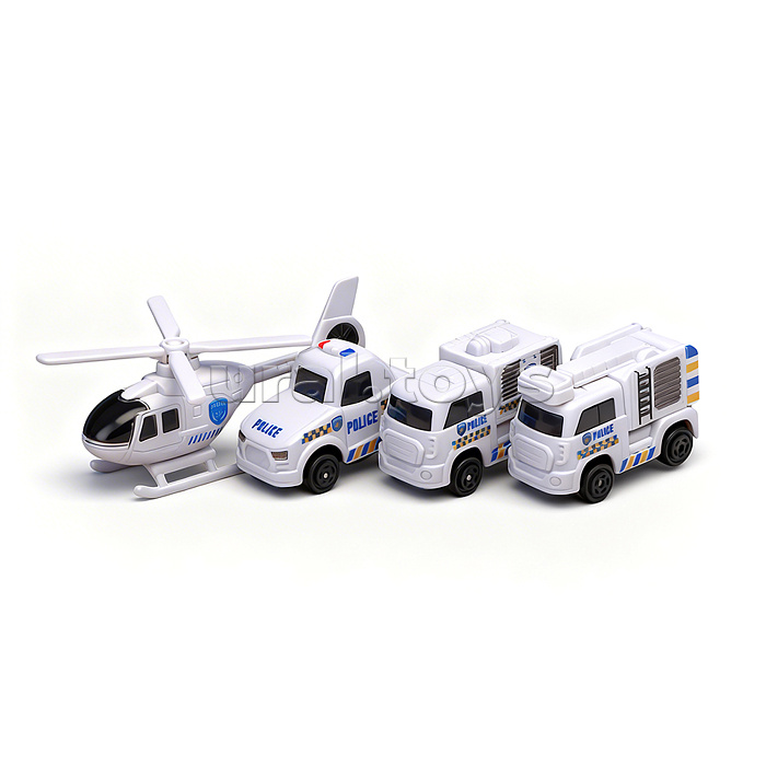 Парковка "Служебный паркинг" (свет, звук, 3 металл машины, самолет) в коробке