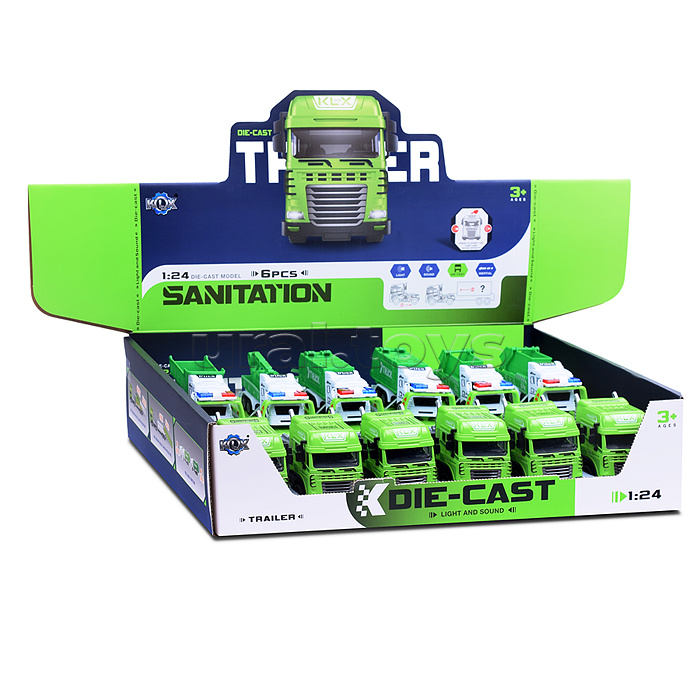 Эвакуатор "Городская служба-2" (свет, звук) в коробке