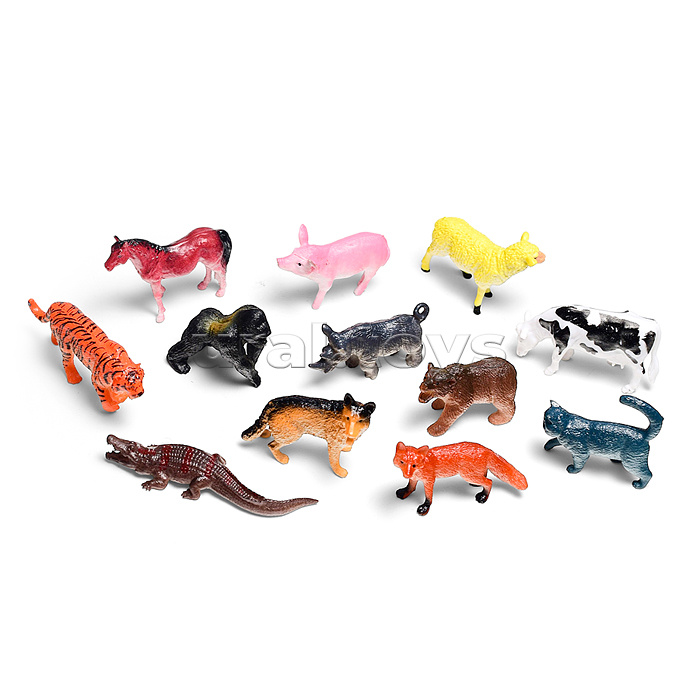 Набор животных "Весёлая зверокоманда" в пакете