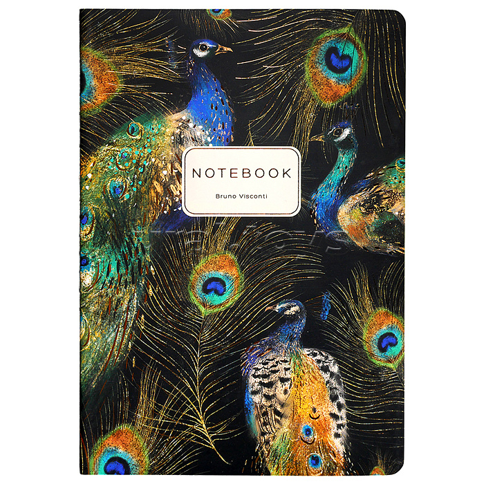 Тетрадь 40л. клетка "Fauna. Павлины" А5