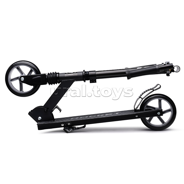 Самокат детский ROCKET, алюминиевый, колеса PU, 145 мм, черный