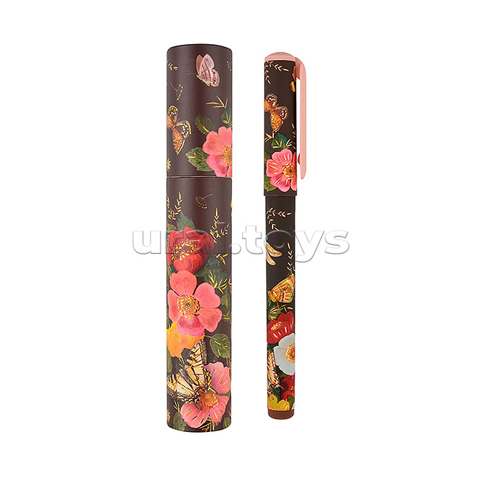 Ручка "Dreamwrite. Fauna. Бабочки" шариковая 0.7 мм, синяя, в подарочной тубе