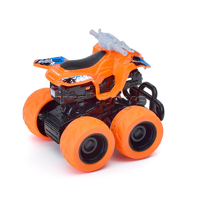 Фрикционная машинка "Квадроцикл" с краш-эффектом, 4х4, оранжевая