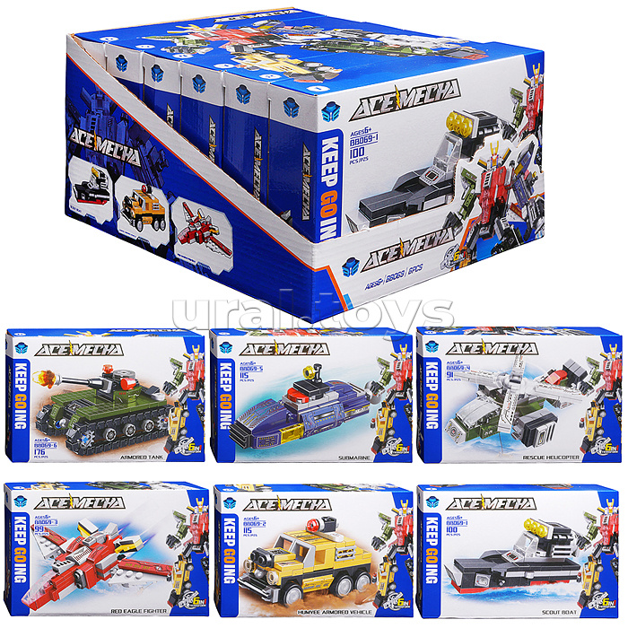 Конструктор "Команда спасателей" (696 дет.) в коробке