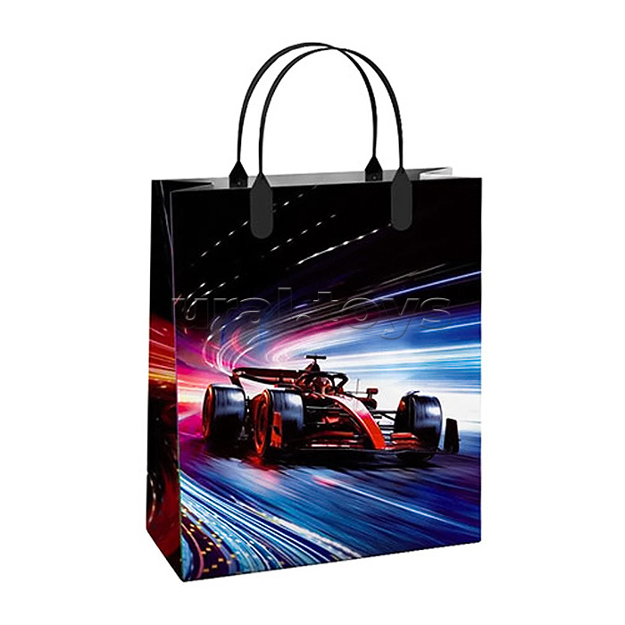 Пакет подарочный 23х27, 150мкм из мягкого пластика "Драйв" ламинированный