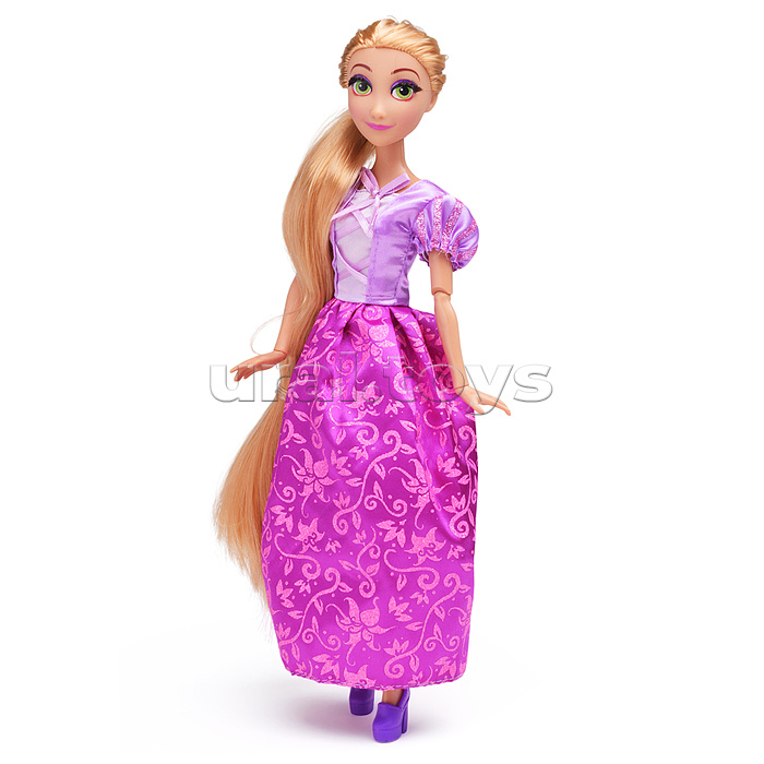 Кукла 29 см Рапунцель (руки и ноги сгибаются, реал. ресницы в коробке)