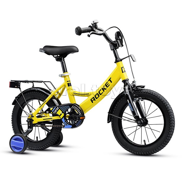 Велосипед 14" Rocket Gem, цвет желтый