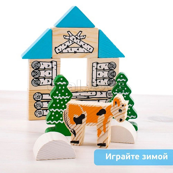 Конструктор "Сказки. Зимовье зверей" (17 деталей)