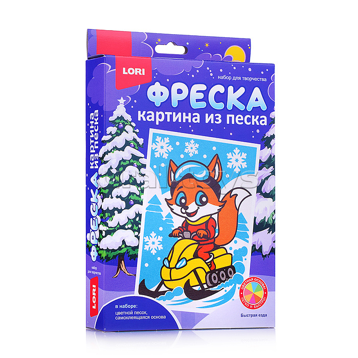 Фреска. Картина из песка "Быстрая езда" Фреска. Картина из песка "Быстрая езда"